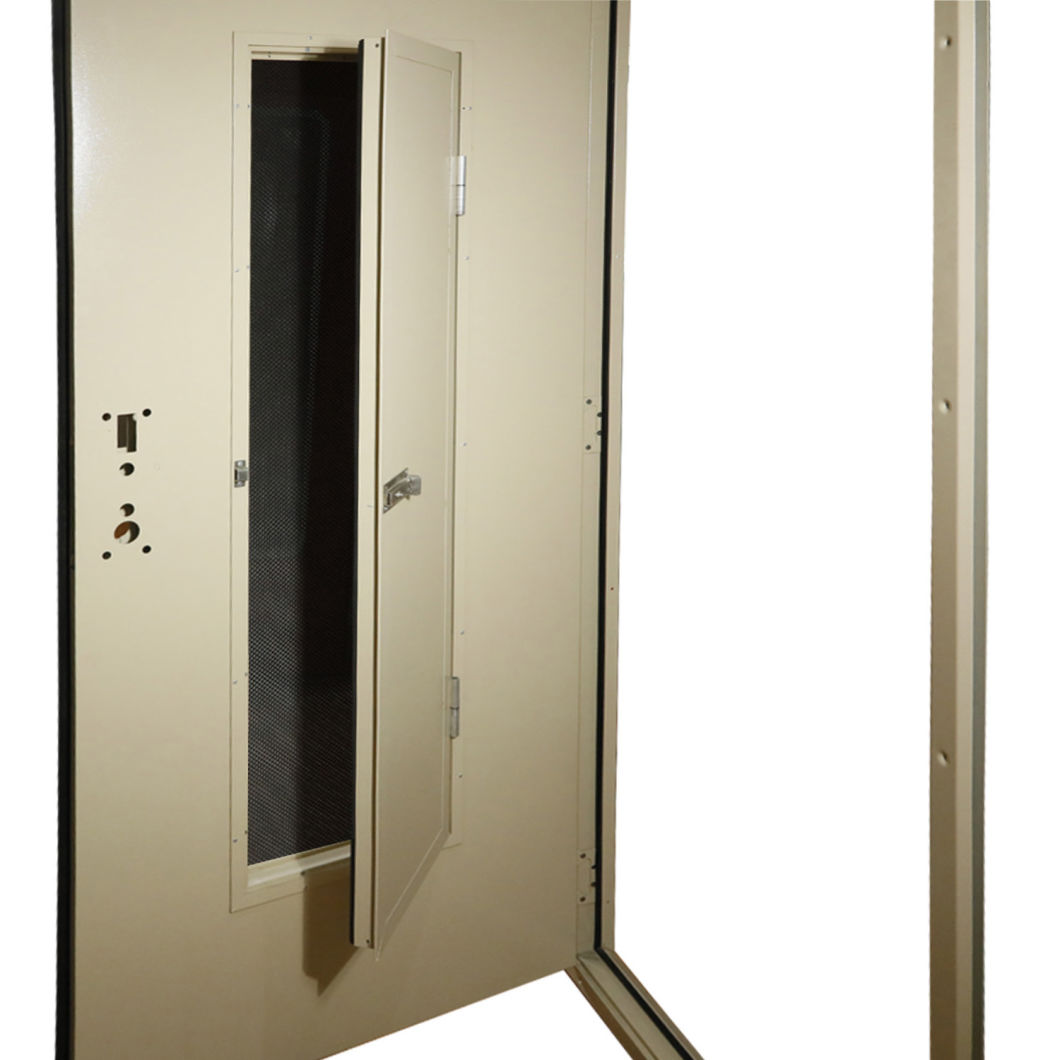 Zl Doors Factory Direct Sale Entrance Exterior Security Metal Commercial Steel Exterior Doors with Frame Hotel Us Canada Market
