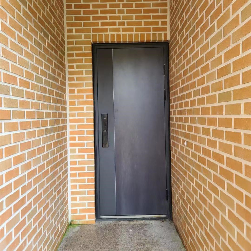 Cheap Price Anti Theft Hinged French Swing Steel Double Entry Doors with Security