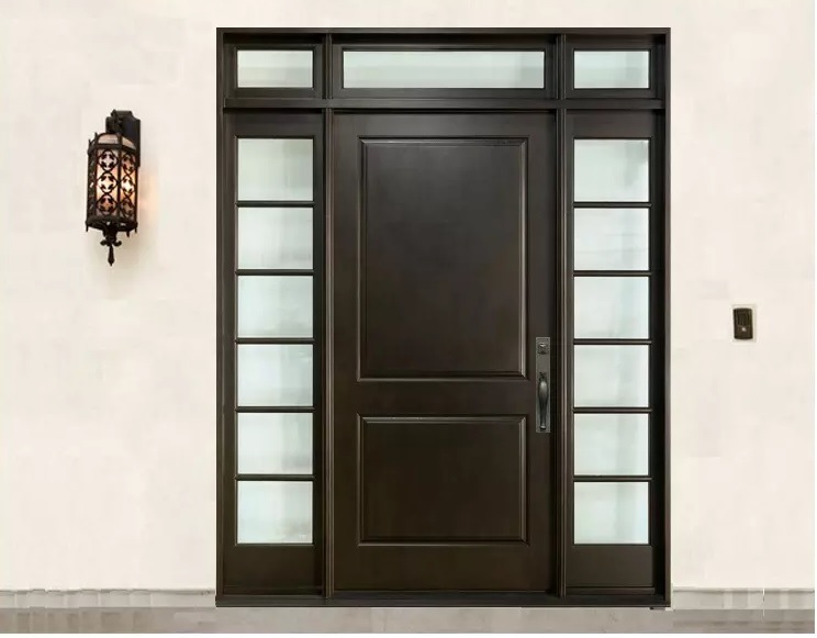 Cheap Price Anti Theft Hinged French Swing Steel Double Entry Doors with Security