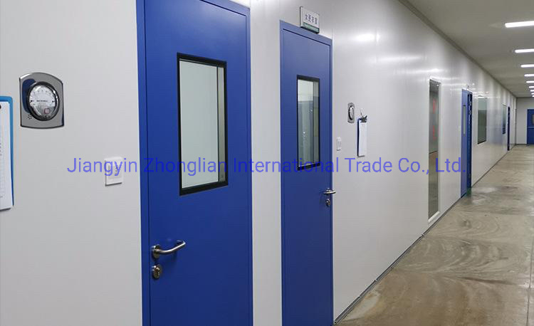 Fire Rated Wooden Finishing Interior School Classroom Door with Glass Vision