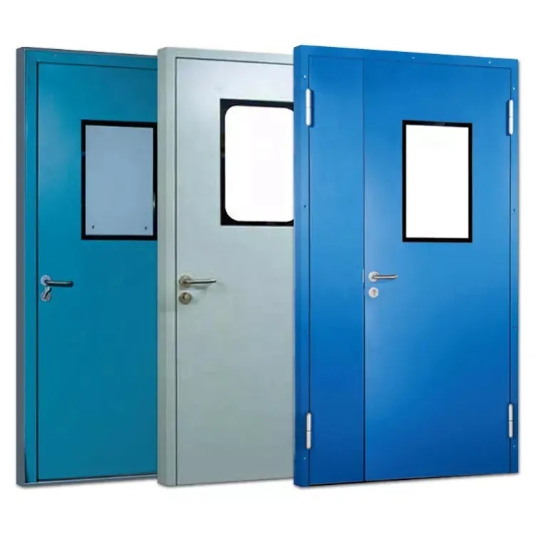 Customized CE Euro Standard Single Swing Door Airtight Lab Door