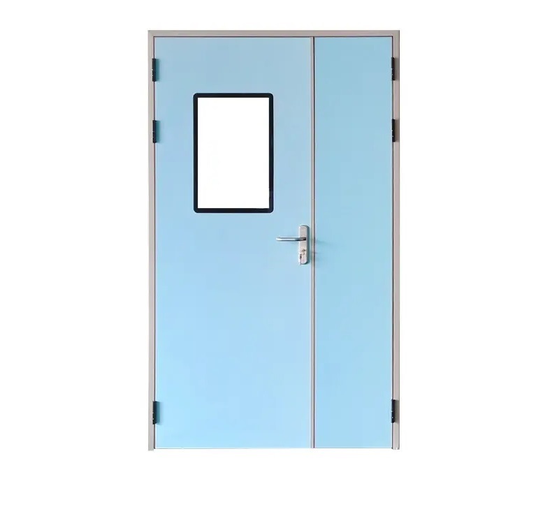 Fire Rated Wooden Finishing Interior School Classroom Door with Glass Vision
