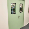 Green Color Cheap Price Factory Double Open Swing Fast Door Clean Room Door
