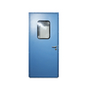 Galvanized Steel Powder Coated Clean Room Double Swing Steel Door Hospital Metal Door
