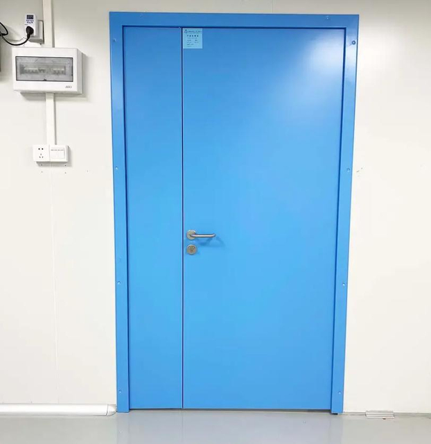 CE Standard Fireproof Steel Clean Room Door Zl Door for Pharmacy Hospital Lab