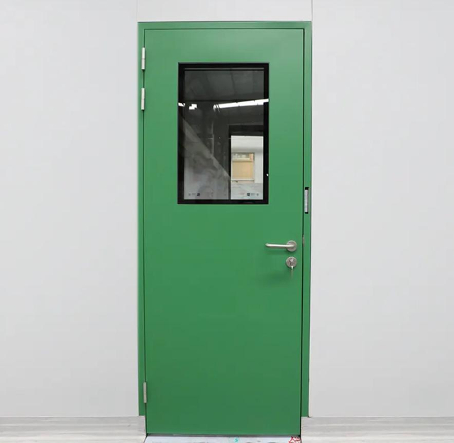 Metal Door Clean Room Swing Doors Rock Wool Insulation