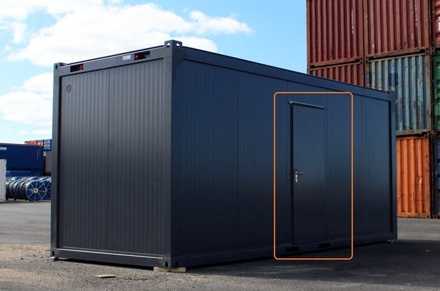 Strong Steel Door for 20′ Office Container