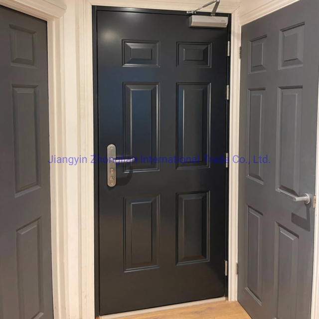 Different Popular Models of Metal Steel Security Fire Doors with CE Certificate