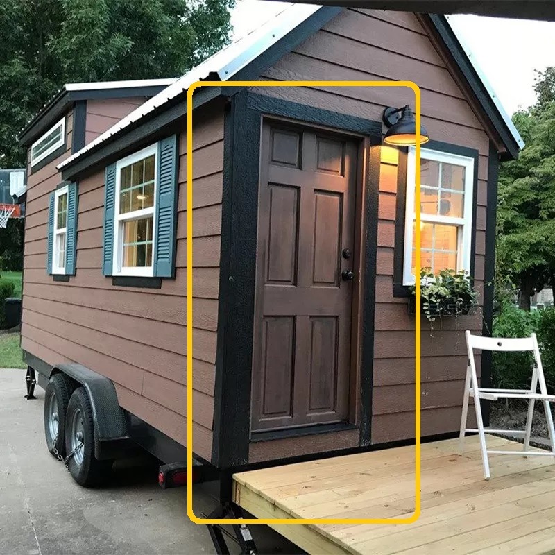 Prehung Door for Modern Luxury Light Steel Structure Easy Assembly Prefabricated House Prices