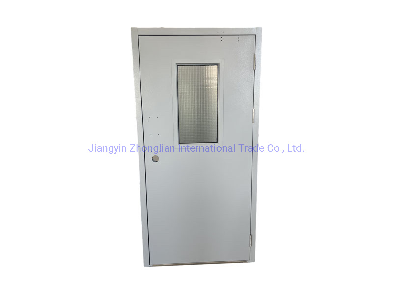New Design Custom Made Fireproof Steel Door with Escape Lock with Glazing for USA