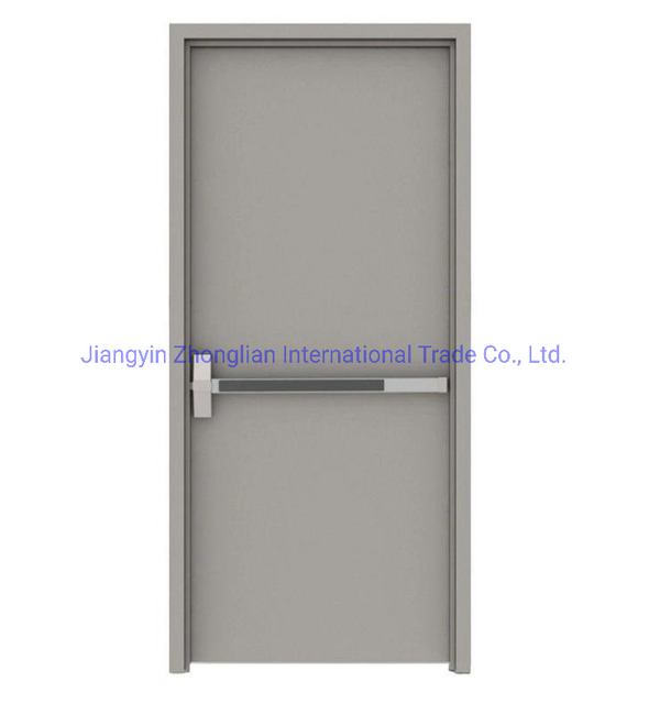 2022 New Style Emergency Escape Swing Metal Galvanized Steel Security Fire Door for Market Hospital