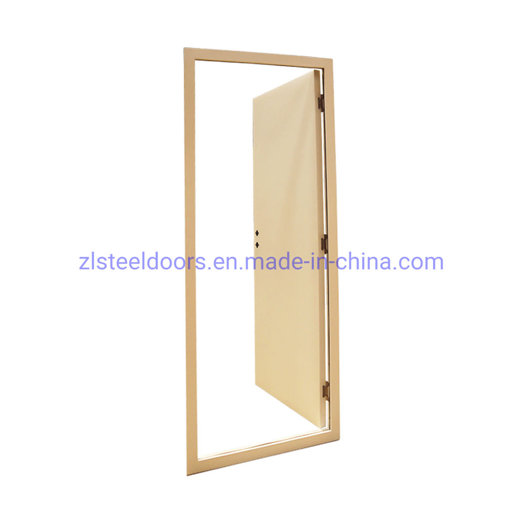 Paper Honeycomb Prefab House Doors Apartment Hollow Metal Doors Rockwool Fillings
