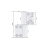 Shipping Container Window Shutter Flag Hinge