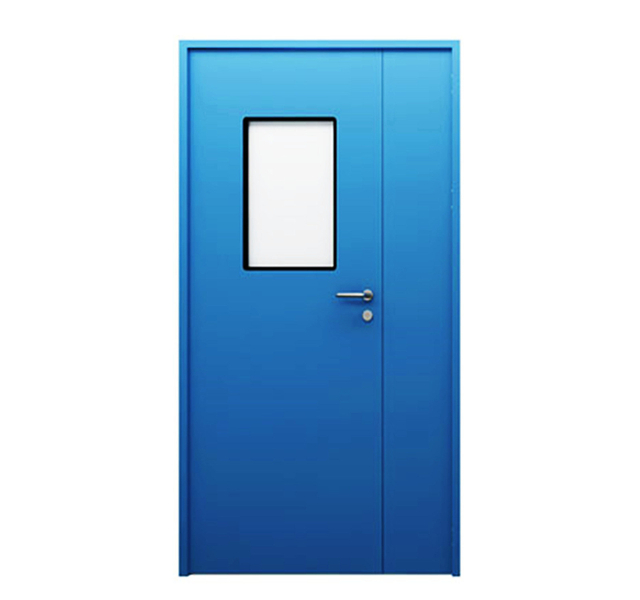 Air Tight Double Swing Clean Room Door with GMP Hygiene Galvanized or 304 Stainless Steel Interior