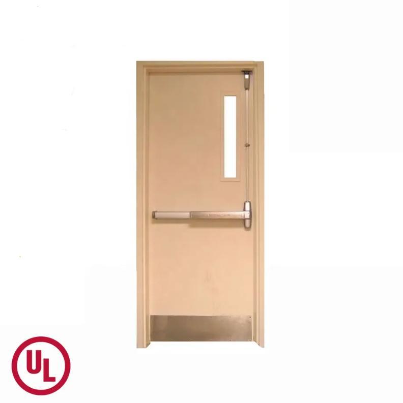 UL Certificate Customized Security Fireproof Emergency Exit Entry Steel Door