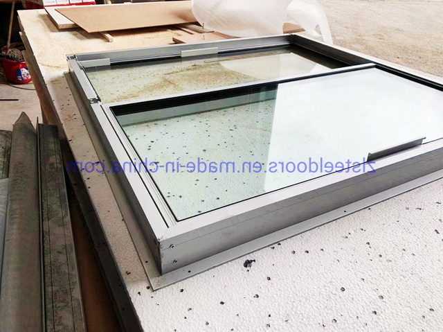Toughened Double Glazed Aluminum Sliding Windows Container Windows PVC Swing Windows