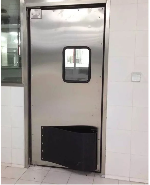 Single Leaf Hygiene Standard Restaurant Kitchen Impact Traffic Door for Food Industry