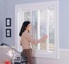 Latest American Design Interior PVC Window Double Layered Glass Window Plastic UPVC Window
