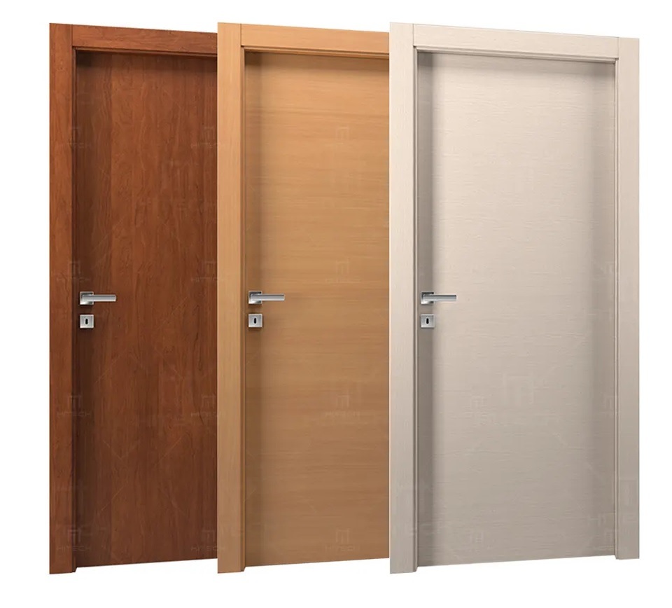 New Design Simple Wooden Interior Door House Villa Room Single Door in American