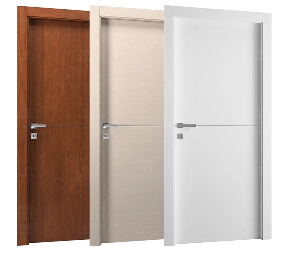 New Design Simple Wooden Interior Door House Villa Room Single Door in American
