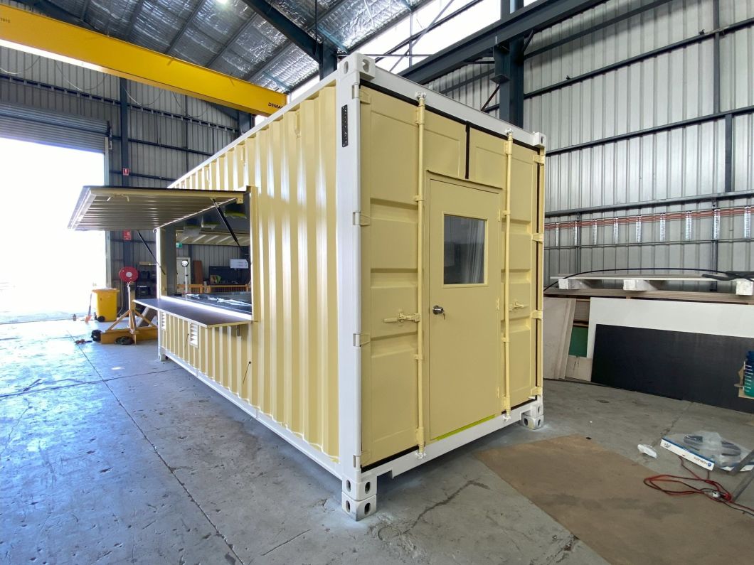 Tailered Cafe Container Door Steel Prehung Door