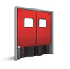 Kitchen Convenience Store Double Acting Swing Entrance Door Two Way Traffic Doors Prices with Bumper for Food Warehouse