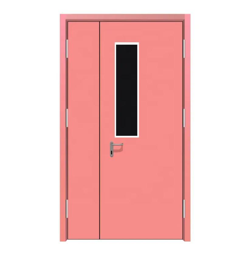 Single or Double Leaf Steel Hospital Door Price Air Tight Hermetic Swing Door for Hospital