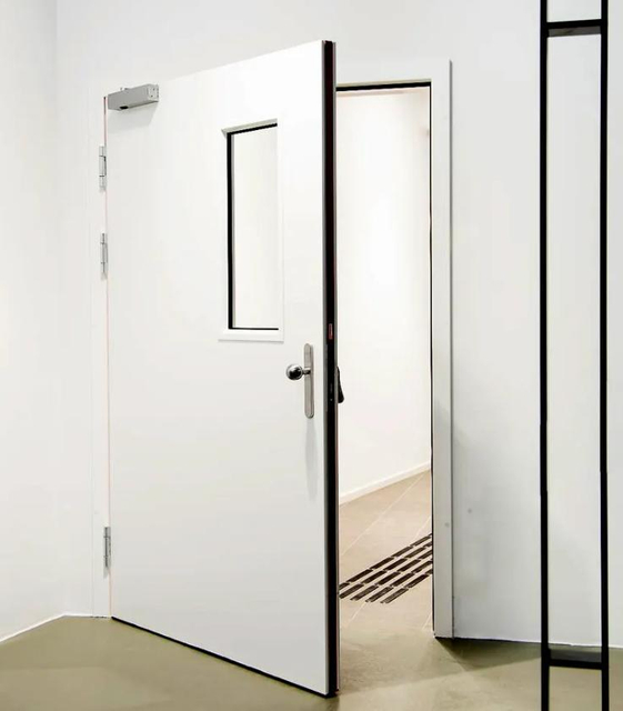 Industrial Hospital Pharmaceutical Factory Laboratory Stainless Steel Single Cleanroom Door Galvanized Steel