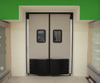 Double Leaf Kitchen Galvanized Steel and Stainless Steel Swing Traffic Doors