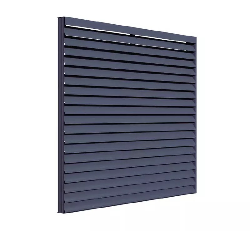 Standard Customized Internal Static Aluminum Single Hinged Louver Louvered Door