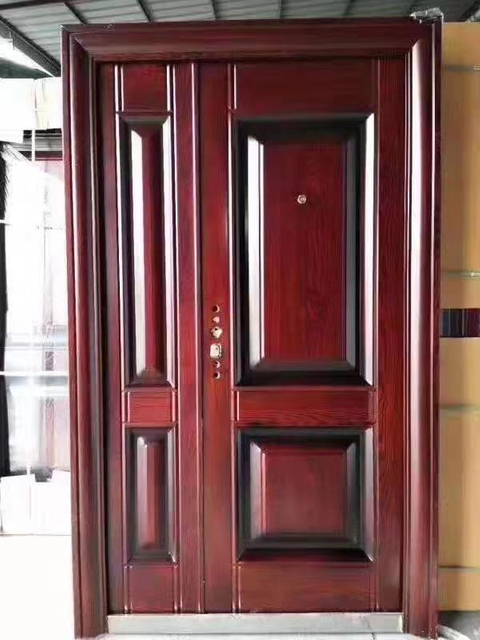 Sample Customization Factory Supply Contempory Steel Unequal Security Exterior Door