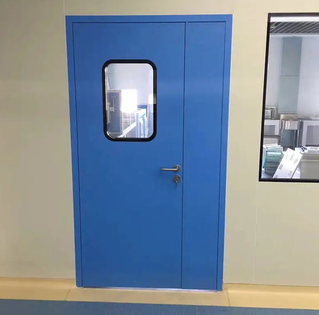 Customized Clean Door Galvanized Steel Hospital Swing Door Operation Room