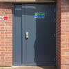 Bespoke Commercial Use Safety Internal Fire Rated Steel Door Security Steel Glass Emergency Doors