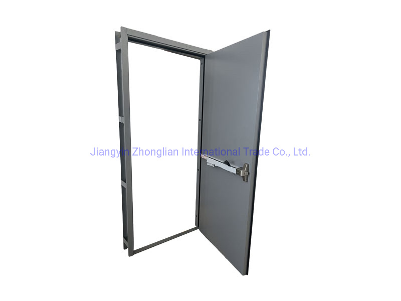 Custom Made Double Steel Fire Door with Glazing Escape Lock