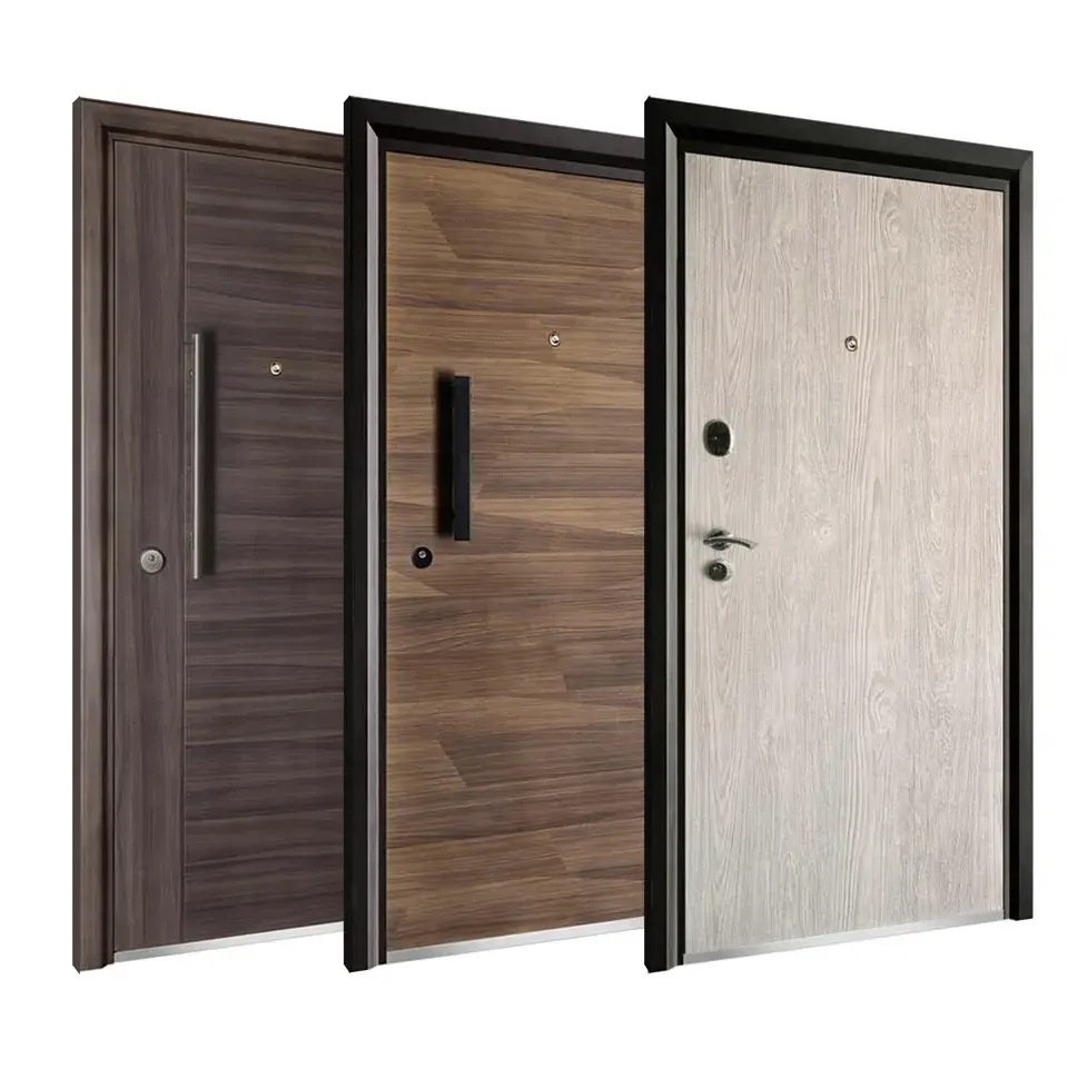 Classic Design Wood Fancy appearance Entry Doors