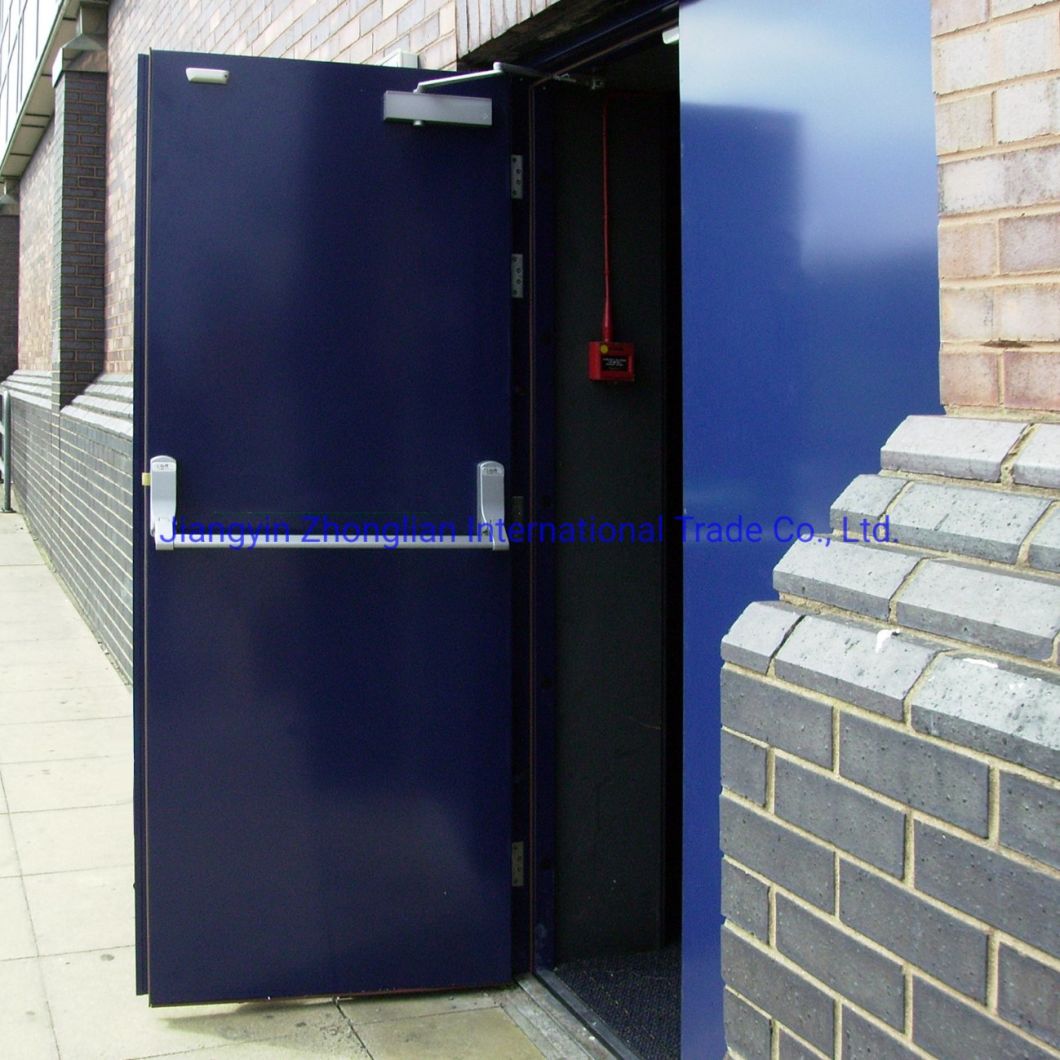 Louver Fire Rated Doors with Glass Glazed Fireproof Doors Security Doors
