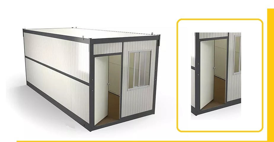 Modular Prehung Door Steel Door for Quick Concrete House