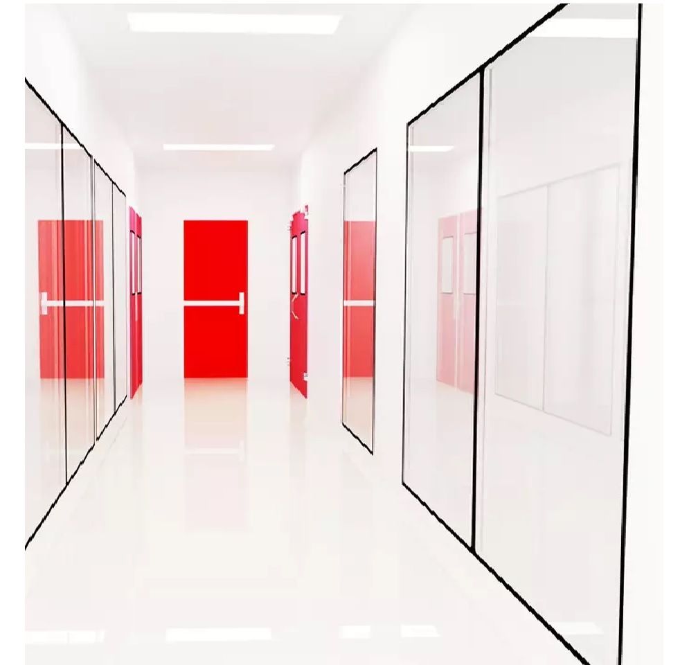 Dust Free Cleanroom Door for Pharmacy Hospital Lab