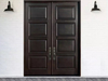 High-End Custom Matched Garage Door Stainless Steel Material Rust Resistant and Waterproof Modern Pivot Door