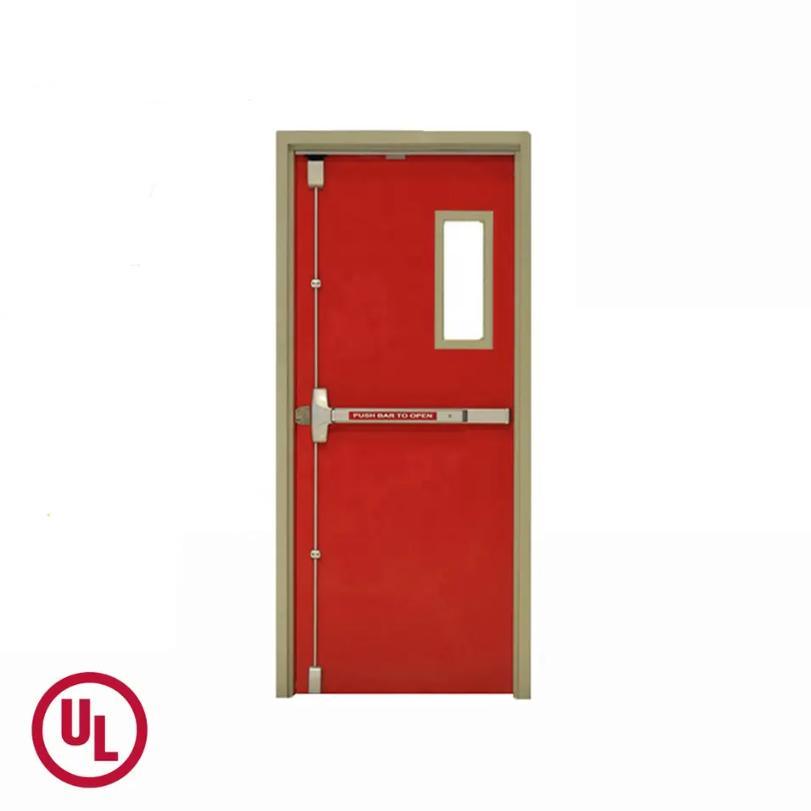 UL Certificate Customized Security Fireproof Emergency Exit Entry Steel Door
