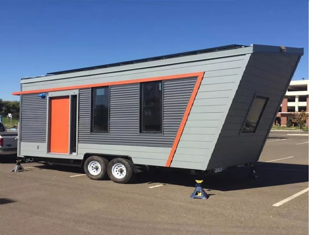 Portable Container Cafe Shop Snack Shop Steel Door