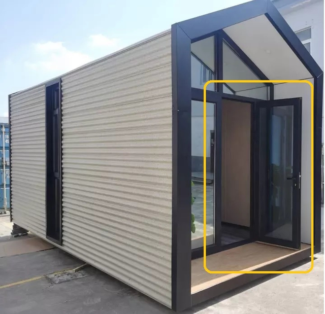 Loft Designed Prefab Modular Home Steel Door