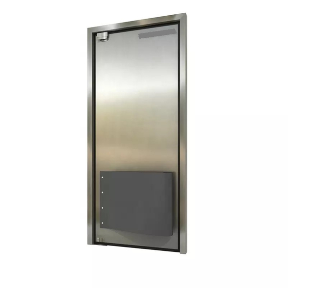 Steel Storage Temperature Room Door Impact Traffic Door with Hinge