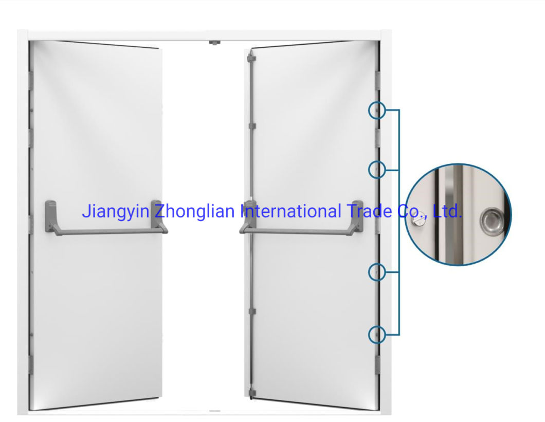 Factory Wholesale Metal Fire Rated Door with Fire Rated Hardware
