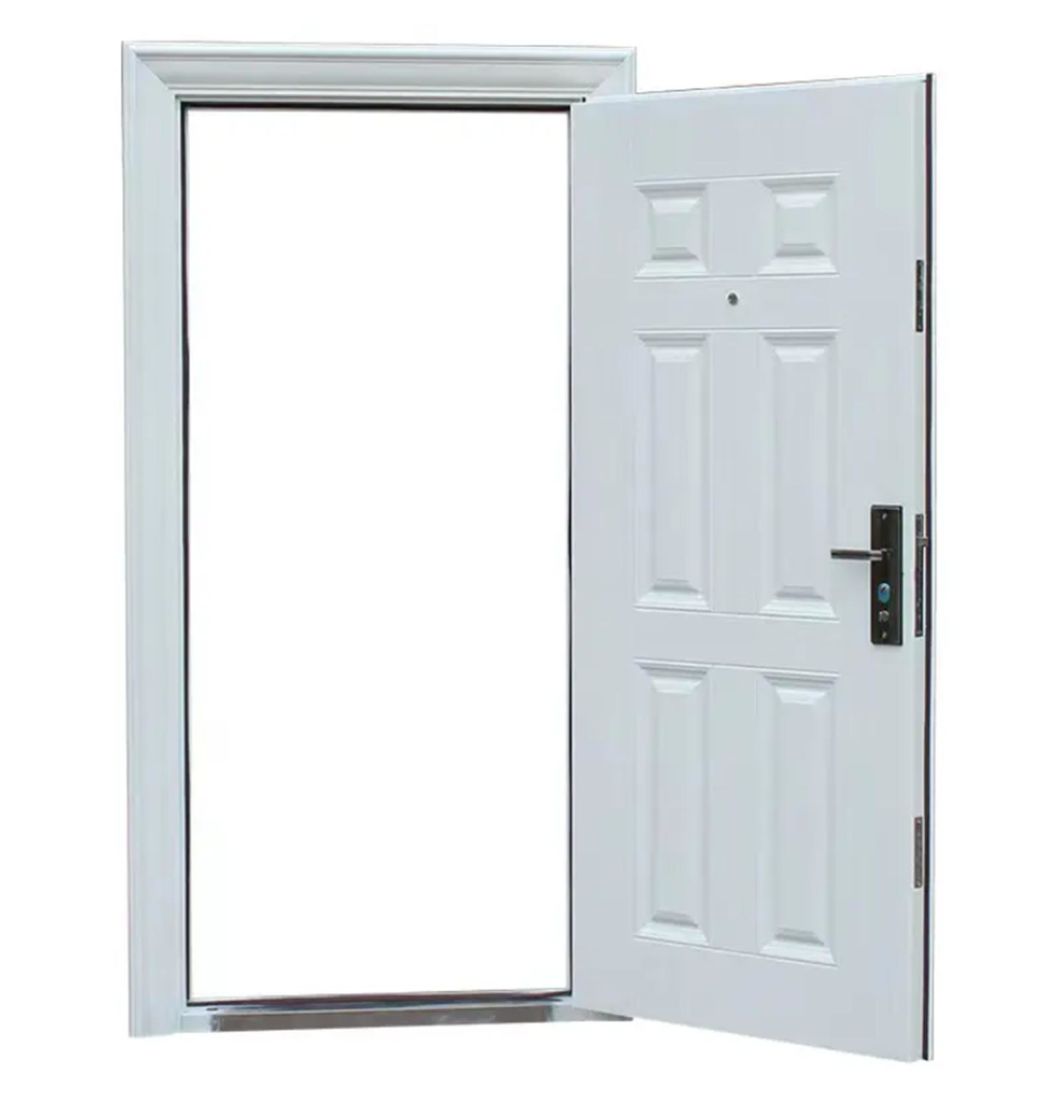 Modern Exterior Metal Entry Door for House Hotels Steel Security Doors