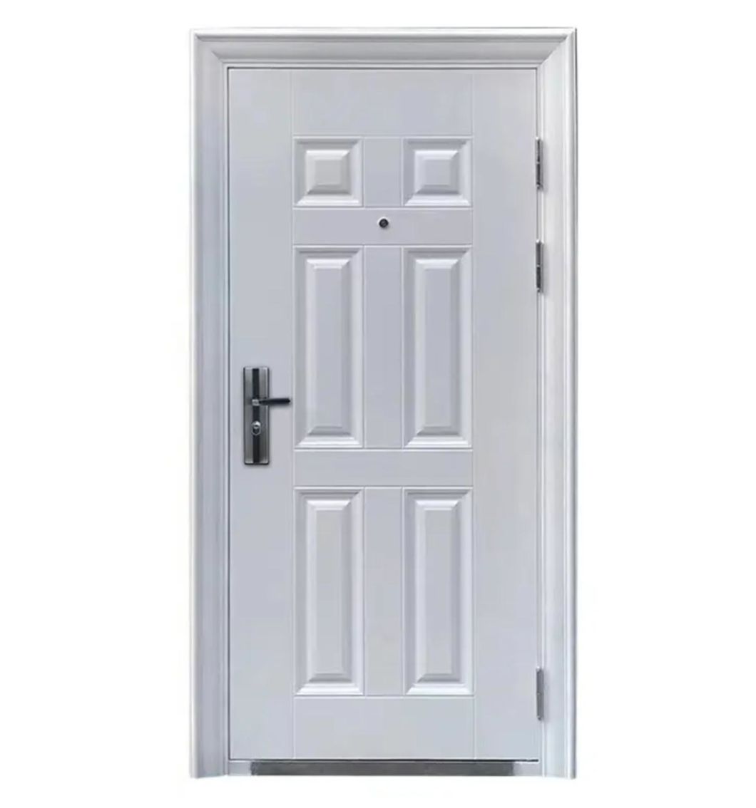 Modern Exterior Metal Entry Door for House Hotels Steel Security Doors