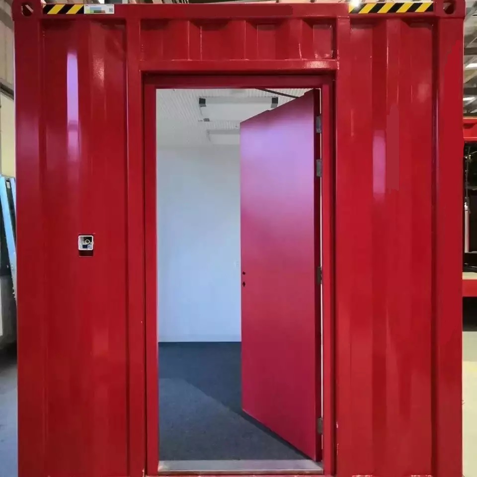 Fire Proof Galvanized Powder Coating Container Door with Threshold and Weather Strip