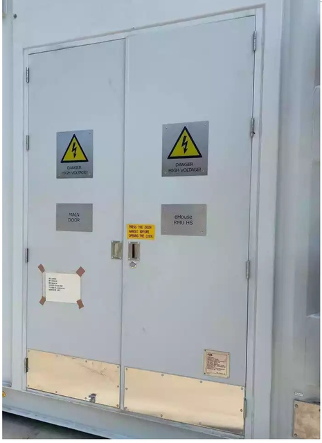 Fire Proof Galvanized Powder Coating Container Door with Threshold and Weather Strip