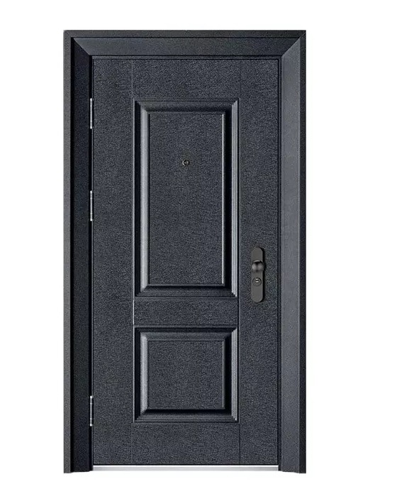 Factory Wholesale Anti Theft Security Entrance Steel Door Safety Exterior Entrance Metal Steel Door