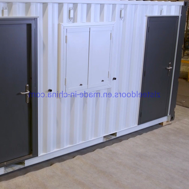 European Foaming Rockwool Fillings Heavy Security Container Doors Steel Security Doors